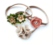 Load image into Gallery viewer, 3Pcs Elastic Cloth Flower  Hair Band