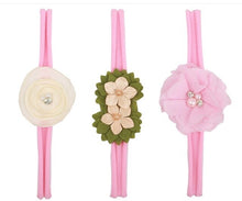 Load image into Gallery viewer, 3Pcs Elastic Cloth Flower  Hair Band