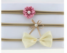 Load image into Gallery viewer, 3Pcs Elastic Cloth Flower  Hair Band