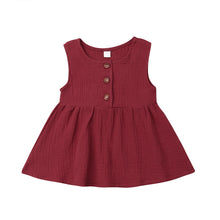 Load image into Gallery viewer, New Fashion Baby Girls Kids Sleeveless Cotton Dress