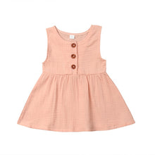 Load image into Gallery viewer, New Fashion Baby Girls Kids Sleeveless Cotton Dress