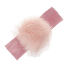 Load image into Gallery viewer, Cute Newborn Baby Girls Faux Fur Pompoms Baby Hair band