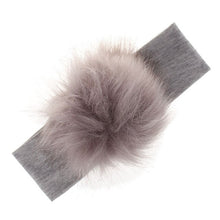 Load image into Gallery viewer, Cute Newborn Baby Girls Faux Fur Pompoms Baby Hair band